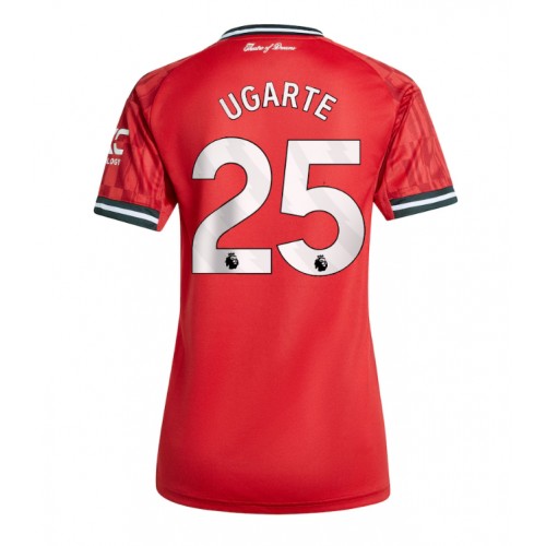 Stroje piłkarskie Manchester United Manuel Ugarte #25 Koszulka Podstawowej dla damskie 2025-26 Krótki Rękaw